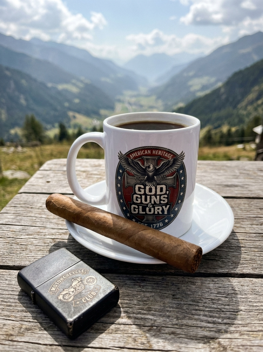 GOD GUNS n GLORY Ceramic Coffee Mug