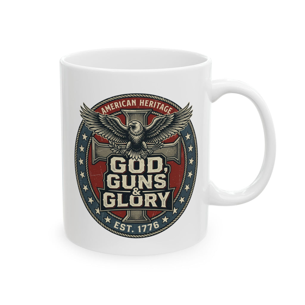 GOD GUNS n GLORY Ceramic Coffee Mug